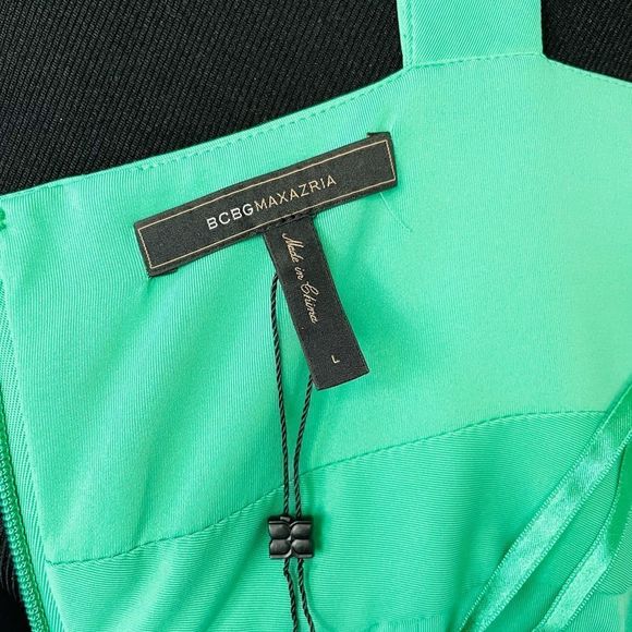 BCBG Maxazria Green Dress Size L - Picture 5 of 5